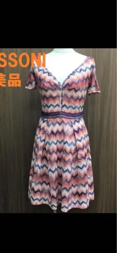 せ*ん様 MISSONI 半袖 ひざ丈ワンピースのサムネイル