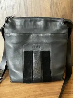 BALLYブラックレザー ショルダーバッグ