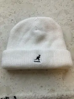 KANGOL ホワイト ニット帽 ONE SIZE