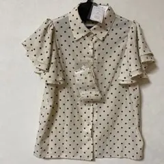MAJESTIC LEGON ドット柄フリル袖シャツのサムネイル