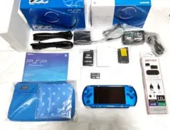 PSP3000 ブルー　新品に近い綺麗な美品　液晶画面は無傷　バリューパック