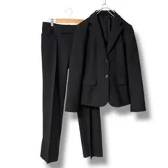 【美品】I.M.G.N セットアップ パンツスーツ ウォッシャブル 11号 黒