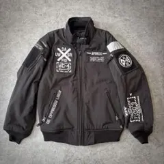 美品　AVIREX MA-1 HALO モデファイハロフライトジャケット L