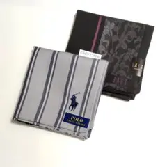 POLORALPHLAUREN／DAKS ダックス メンズ ハンカチ〈2枚〉のサムネイル