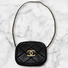 CHANEL ココマーク チェーンショルダーバッグ ブラックのサムネイル