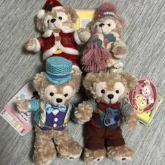 ダッフィー　シェリーメイ　ぬいば　ぬいぐるみバッジ　ディズニー