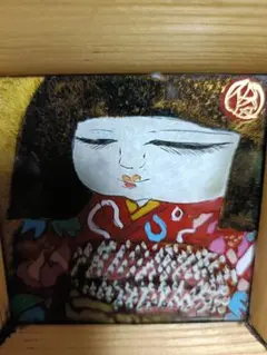 絵画　油彩　真作　今井ロジン　「子猫」　0号　「一枚の繪」より購入　茶白の子猫 絵画 油彩 真作 今井ロジン 「子猫」 0号 「一枚の繪」より購入 茶白の