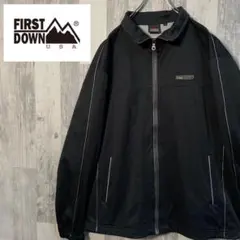 【ビックサイズ】 FIRST DOWN ナイロンジャケット ブラック 90s
