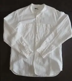 MHL. Margaret Howell ホワイト バンドカラーシャツ Mのサムネイル