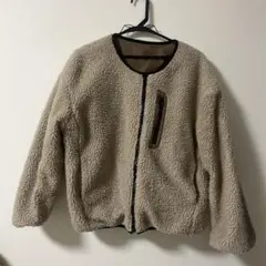 表裏着れるフリースジャケット・ボンバージャケット風