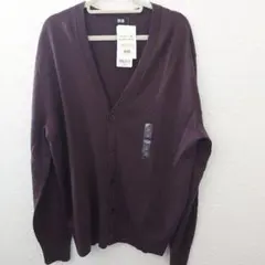 UNIQLO☆メリノVネックカーディガン☆新品☆Mサイズ