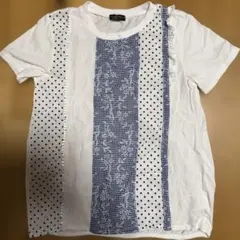 ズッパディズッカ　Tシャツ　フリル　チェック　ドット　150センチのサムネイル