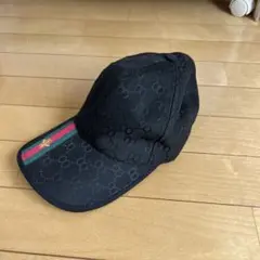GUCCI GG柄 ベースボールキャップ ブラック