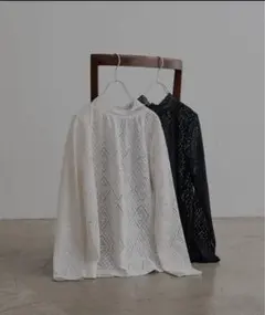 ストレッチレースハイネックカットソー　⚘ ピュアルセシン⚘