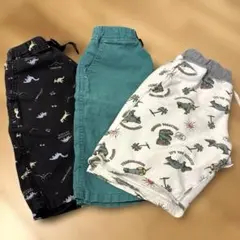 グローバルワーク、ブリーズ半ズボン120サイズ3セット