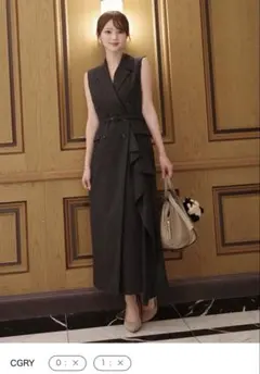 ダブルブレストアシメデザインワンピース