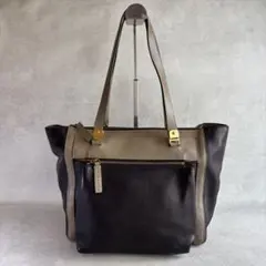 marni マルニ　トートバッグ　レザー　バイカラー　肩掛け　ショルダーのサムネイル