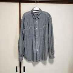 UNIQLO メンズ長袖シャツ ストライプ S