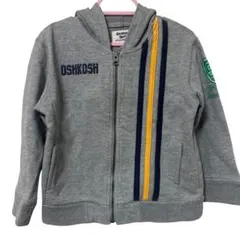 ヴィンテージ　レア　OSHKOSH フード付きトレーナー グレー　100cm