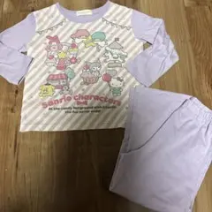 サンリオ　薄手パジャマ　ラメパープル　120