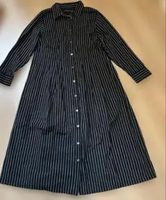 未使用現行品✨45R カルゼヒッコリーコート ロング レディース藍染