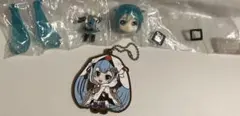 初音ミク プチフィギュア & 雪ミク2018 ラバーキーホルダー