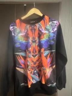 R.J.I カラフル鳥花柄トレーナー