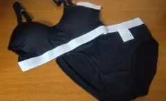 CECIL McBEE ■スポーツブラジャーショーツセットLサイズ　ブラック