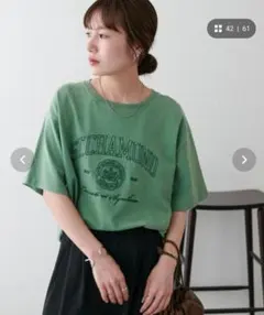 ディスコート　カレッジロゴTシャツ
