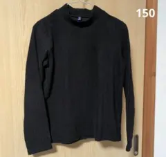 ユニクロ　長袖　フリース　150　黒