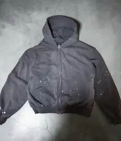 Belvet Distressed Pigment Zip Hoodie M - メルカリ