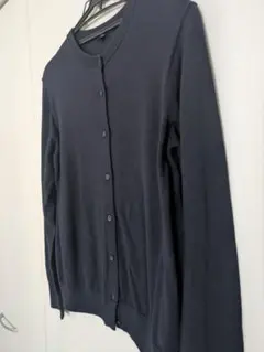 UNIQLO 黒とネイビーLサイズ セット UVクルーネックカーディガン