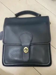 オールドコーチ　ウィリス　ハンドバッグ　ショルダー　2way　ターンロック　紺