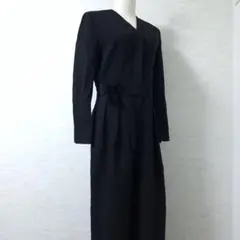 YINYOU モード Vネック ワイドパンツ オールインワン フォーマル 黒