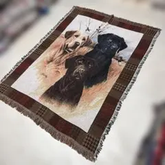 絵画風 馬 マルチカバー ソファカバー ヴィンテージラグ 178x133