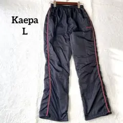 ケイパ　ナイロンパンツ　ウエストゴム　スポーツ　ジャージ　カジュアル　黒　L