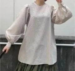 値下げ❣️新品しまむら　LULALA　ボリュームソデチュニック　M　ルララ