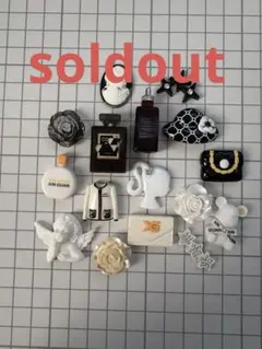 デコパーツアソートღホワイトブラック