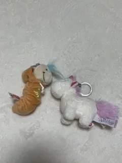 nici キーホルダーセット　あおむし　ユニコーン