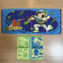 ディズニー　ピクサー　トイストーリー　フェイスタオル　ハンドタオル　2枚セット