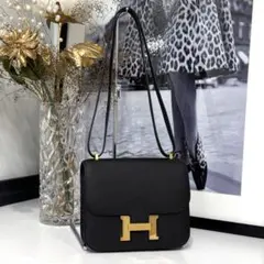 エルメス コンスタンス3 ミニ18 エプソン ブラック G金具 K刻印