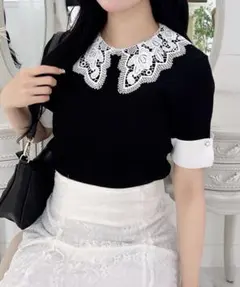 INGNI レース襟ニット