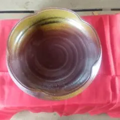 たち吉　茶色の渦巻き模様ボウル
