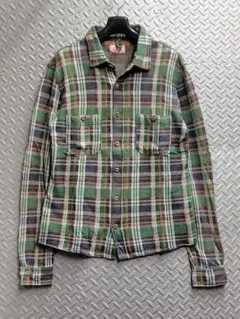 クリフメイヤーKRIFF MAYER チェック柄コットンネルシャツ