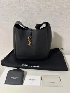 サンローラン ショッピングトートバッグ 肩掛けA4可 YSL ロゴチャーム 