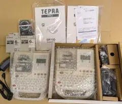 テプラSR150PRO　2台セット　テープ７本付！