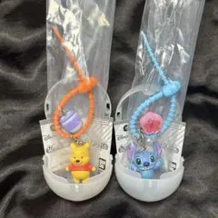 ディズニー カラフルマルチチャーム プーさん スティッチ 2個セット