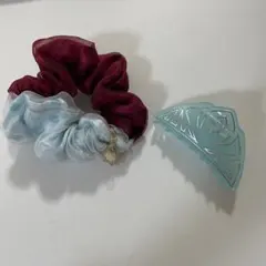 アナ雪 シュシュ　ヘアクリップ セット