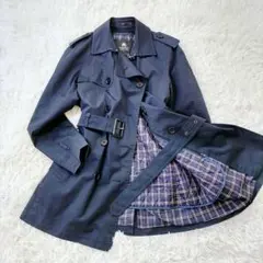 バーバリーブラックレーベル　トレンチコート　ライナー付き　ノバチェック　LL