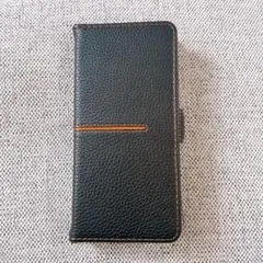 Xperia5IV 手帳型ショルダーケース 黒レザー調 限定価格のサムネイル